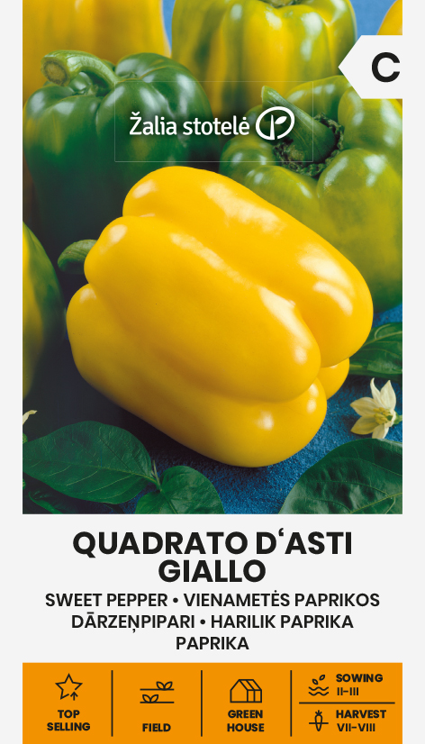 PEPPER SWEET QUADRATO D'ASTI GIALLO